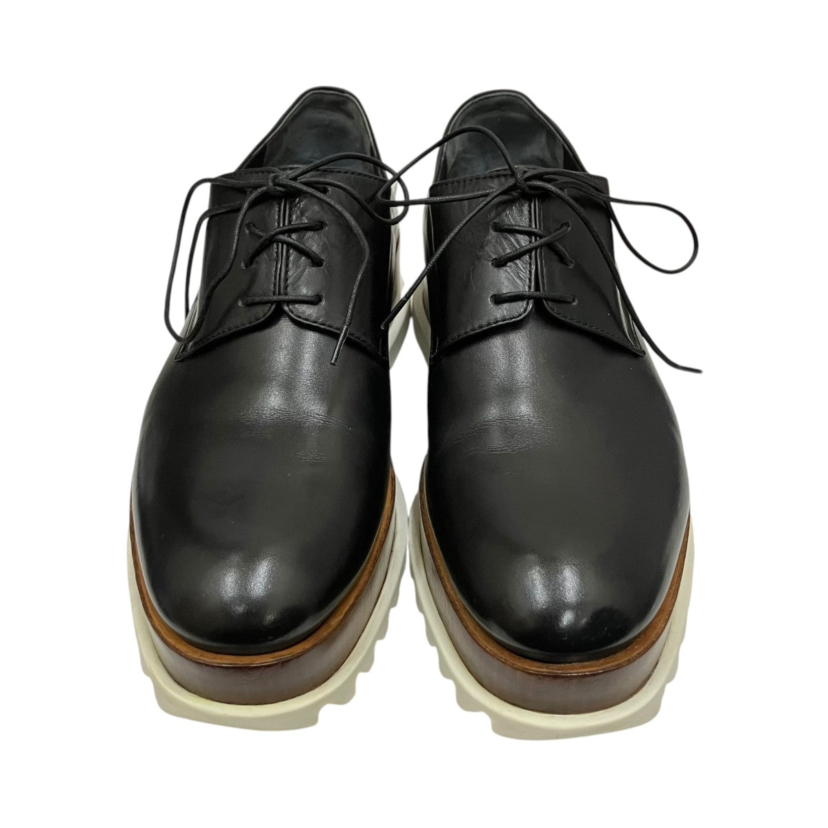 JIL SANDER ウッド プラットフォーム シャークソール レースアップ ダービーシューズ 古着・中古-2枚目のアイテム画像