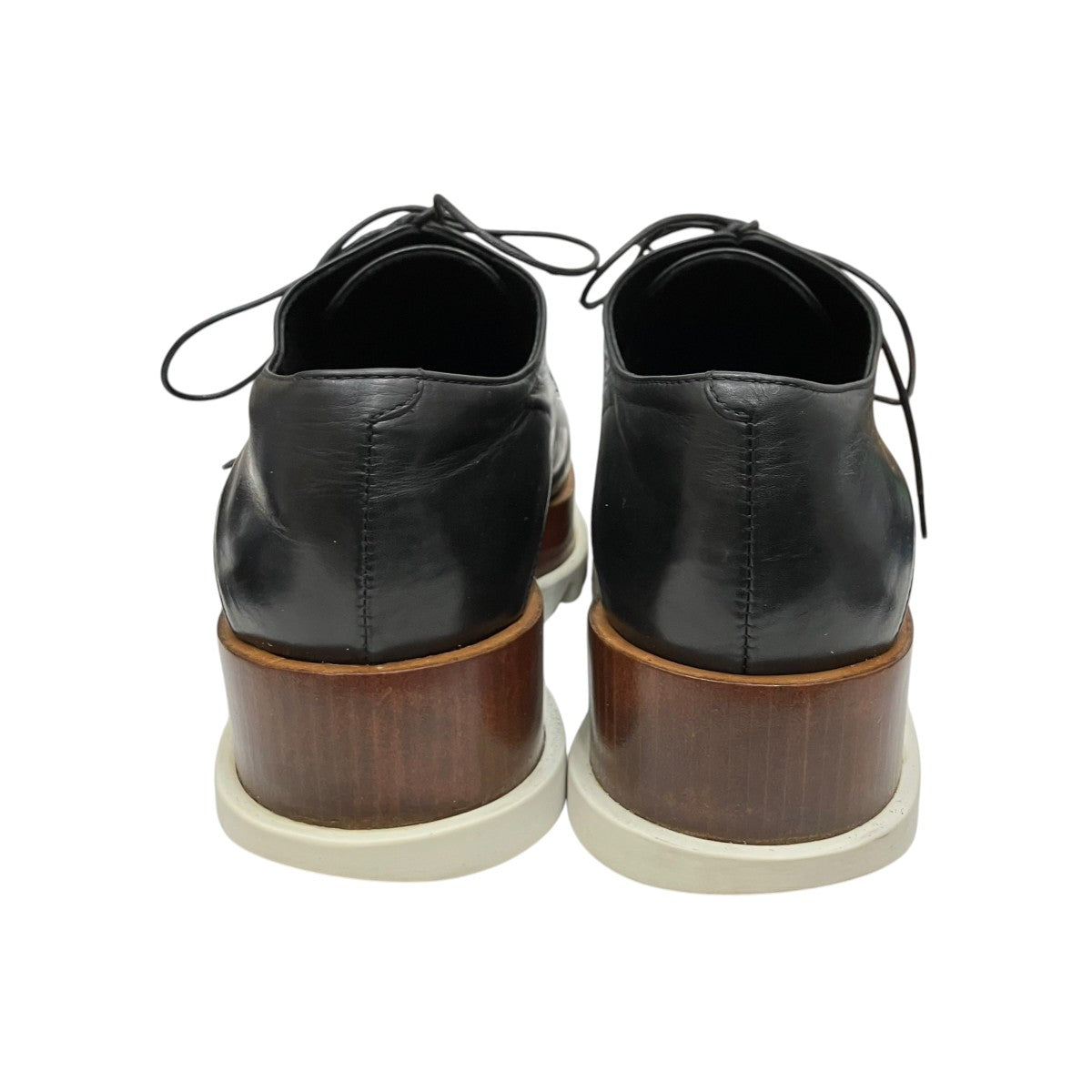 JIL SANDER ウッド プラットフォーム シャークソール レースアップ ダービーシューズ 古着・中古-4枚目のアイテム画像