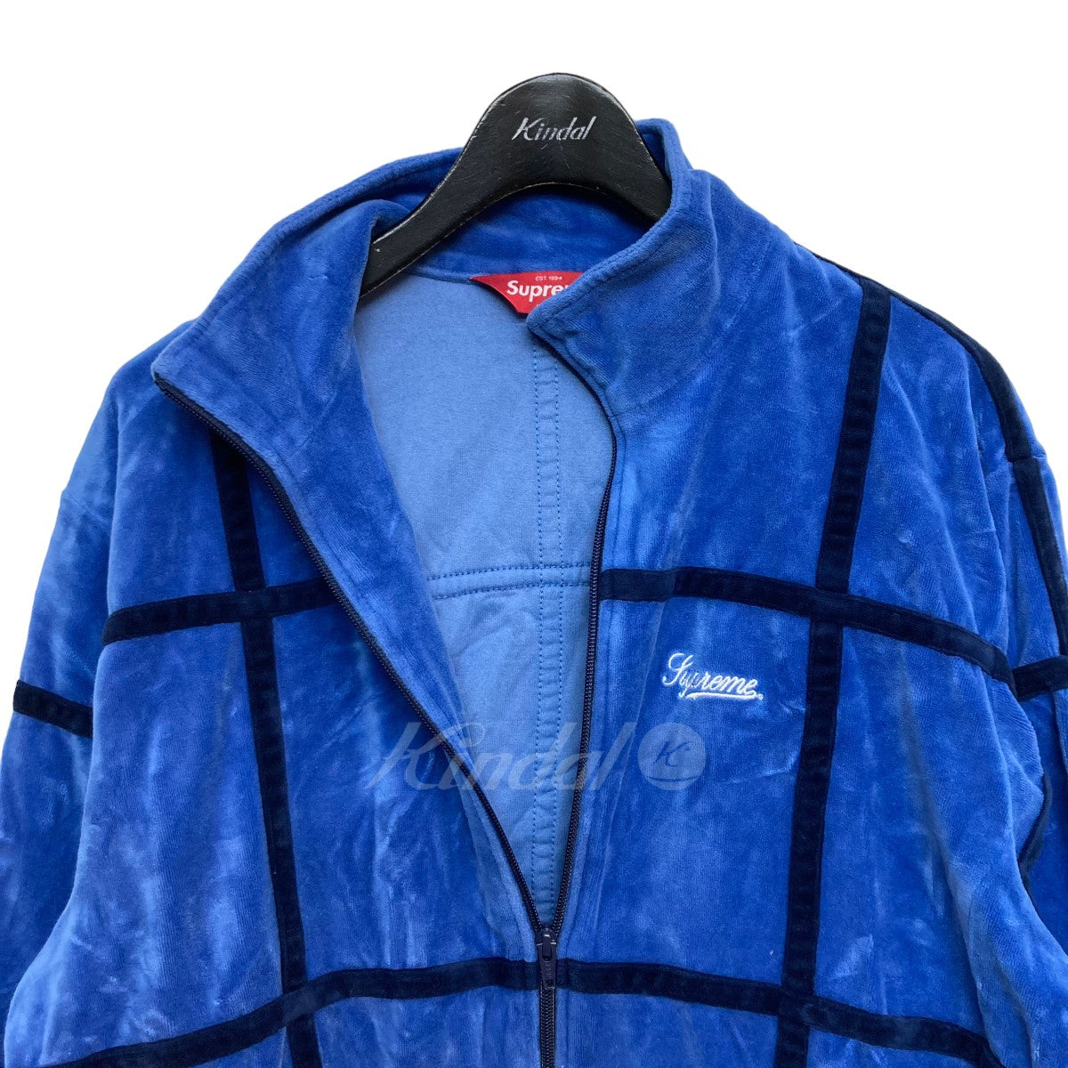 SUPREME(シュプリーム) Grid Taping Velour Jacket／トラックジャケット