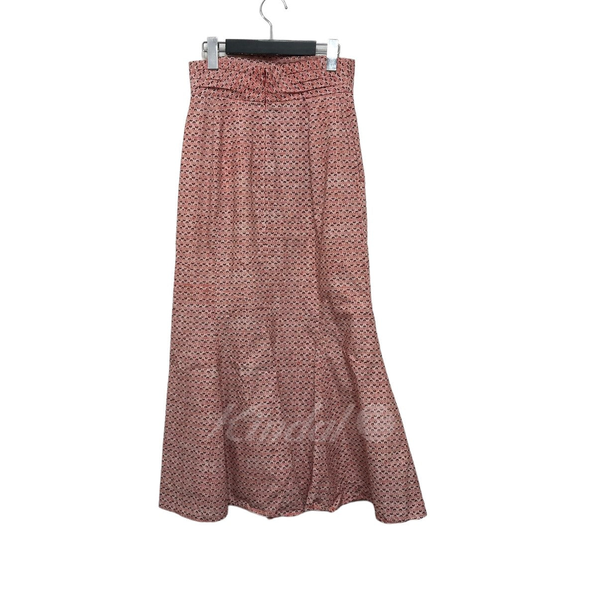 mame kurogouchi(マメ クロゴウチ) Crane Pattern Hand Printed Skirt MM23PS-SK731 ピンク  サイズ 14｜【公式】カインドオルオンライン ブランド古着・中古通販【kindal】