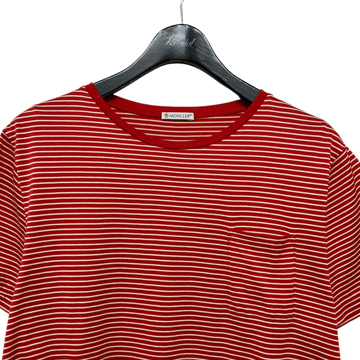 MONCLER(モンクレール) MAGLIA T-SHIRTボーダーTシャツ レッド ...