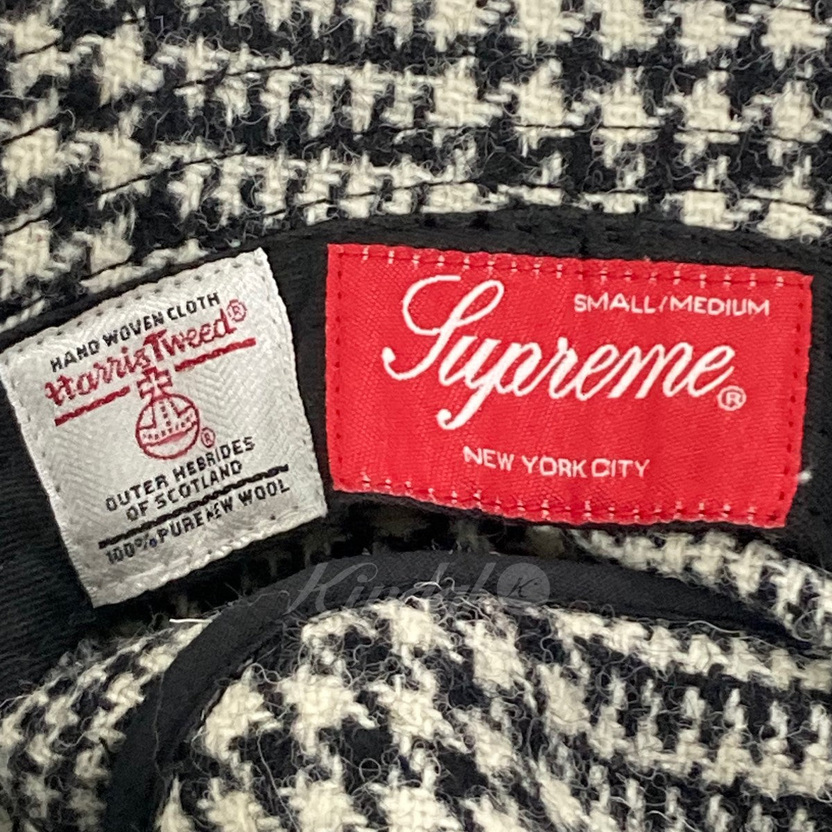 SUPREME(シュプリーム) Harris Tweed Classic Logo Crusher ホワイト