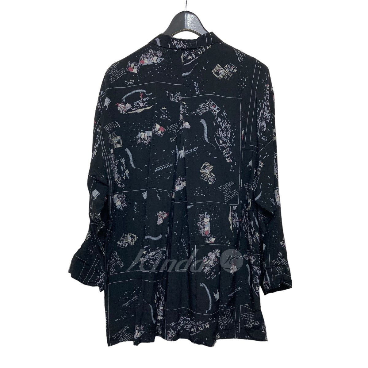 Porter Classic(ポータークラシック) ALOHA LONG SHIRT FRENCH FILM PC-024-2151 ブラック×グレー  サイズ 15｜【公式】カインドオルオンライン ブランド古着・中古通販【kindal】