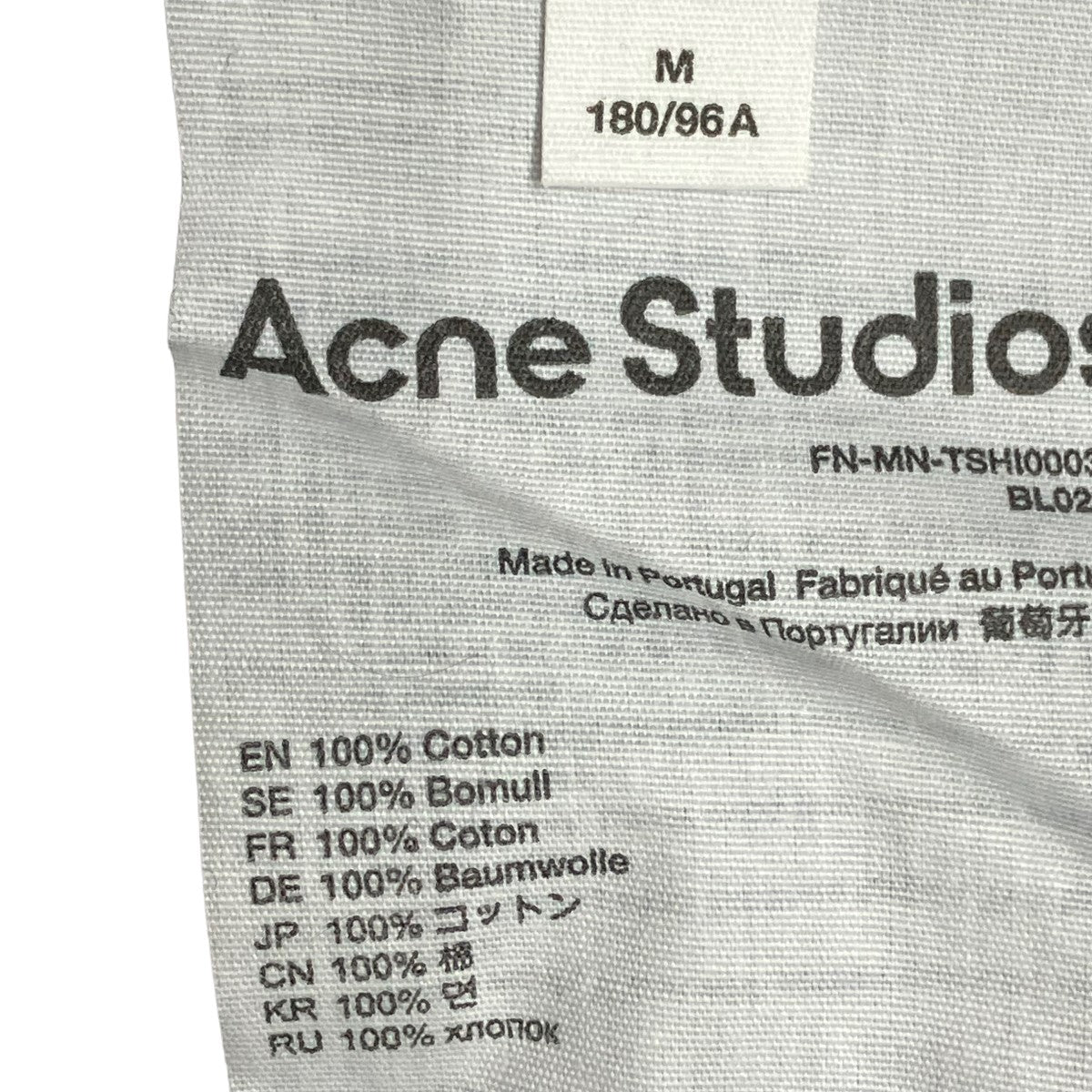 ACNE STUDIOS(アクネストゥディオズ) 21AWロゴ刺繍Tシャツ半袖TシャツFN-MN-TSHI000332  FN-MN-TSHI000332 パープル サイズ M｜【公式】カインドオルオンライン ブランド古着・中古通販【kindal】