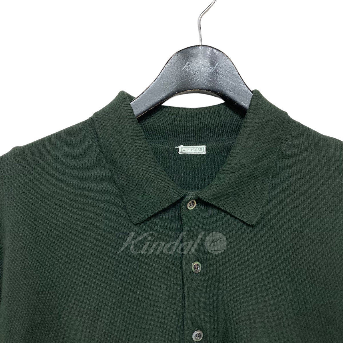 A．PRESSE(アプレッセ) 22SS Cotton Knit S／S Polo Shirts ニットポロシャツ