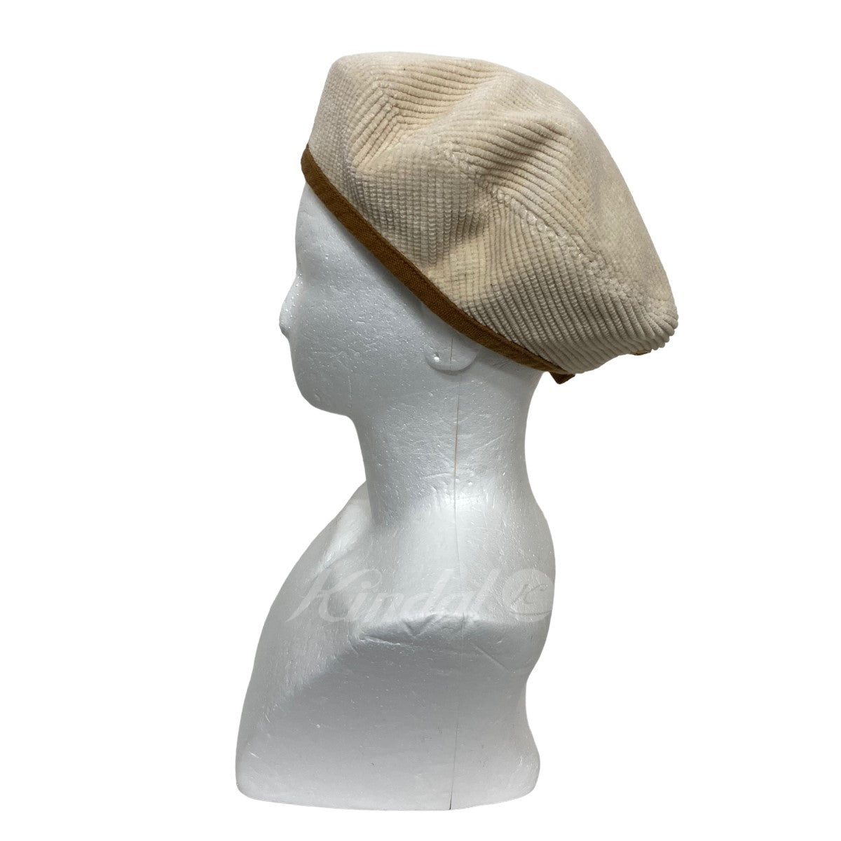 日本正規45R セルビッチコーデュロイのベレー帽 ベージュ 帽子
