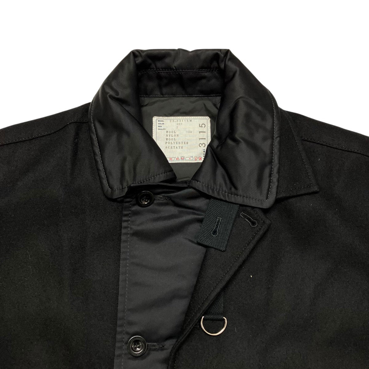 sacai(サカイ) 23AWWool Melton Blousonジャケット23-03115M 23