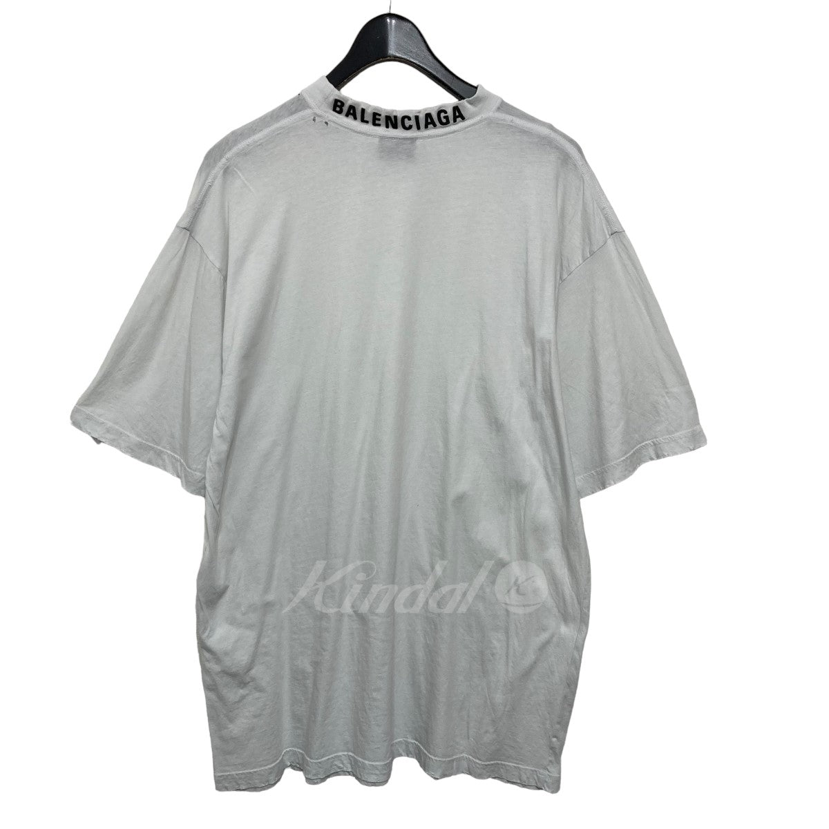 BALENCIAGA(バレンシアガ) ロゴ刺繍Tシャツ 739784 ホワイト サイズ 15 