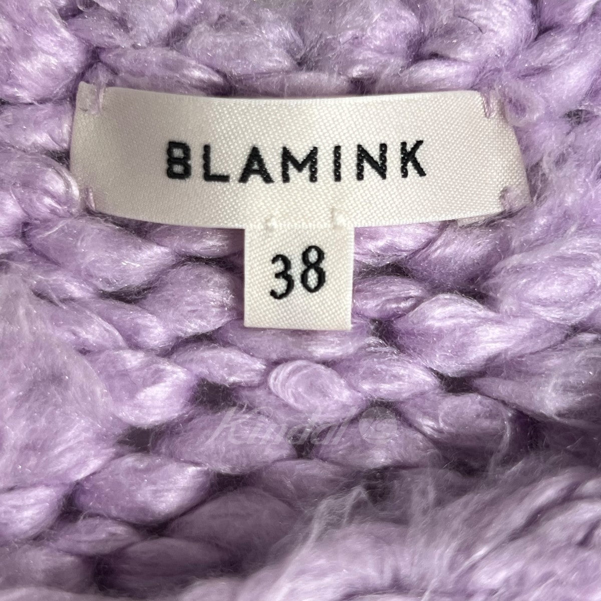 BLAMINK(ブラミンク) ローゲージシルクニット ピンク サイズ:38 レディース ベスト 中古・古着