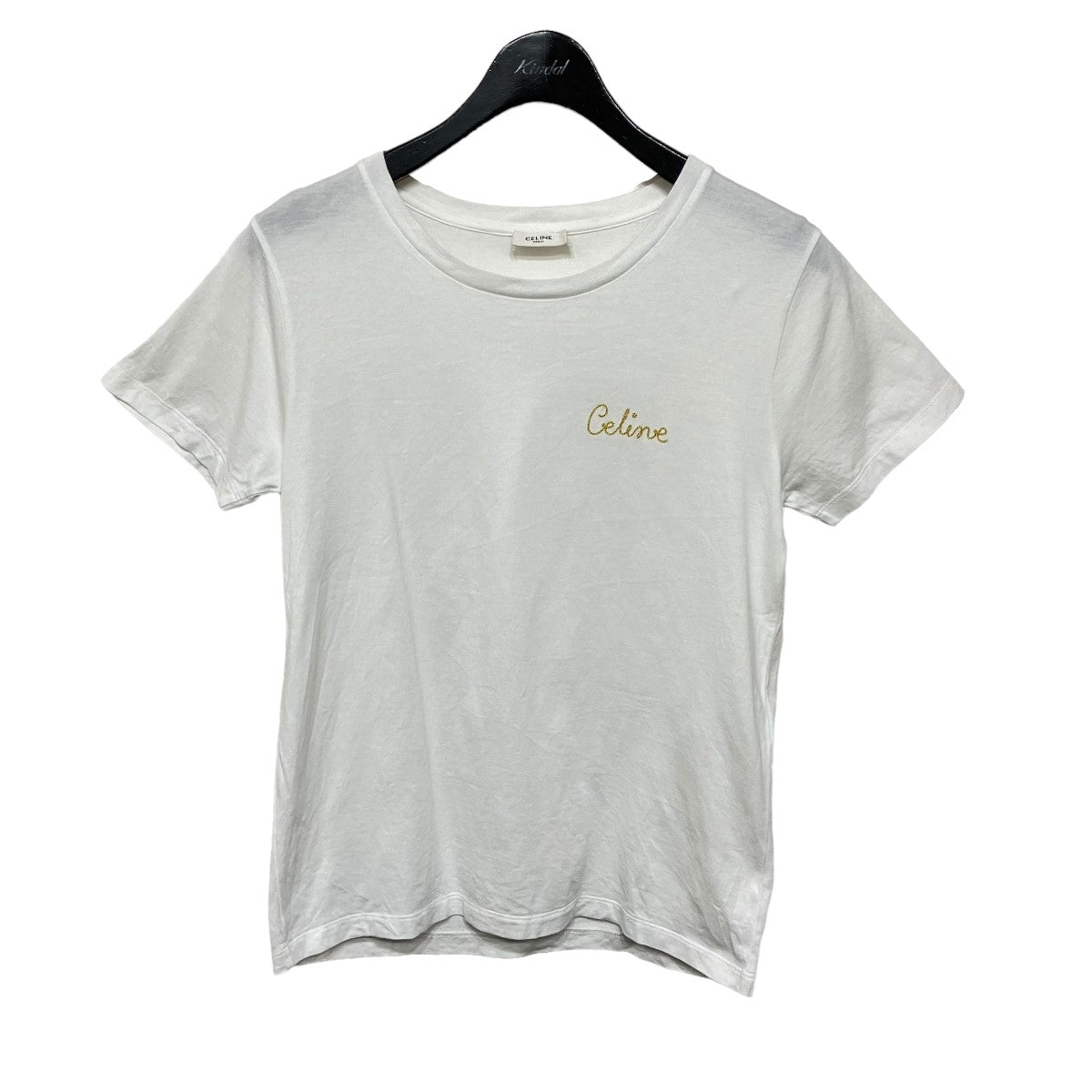 CELINE(セリーヌ) ロゴ刺繍Tシャツ 2X351501F 2X351501F ホワイト ...