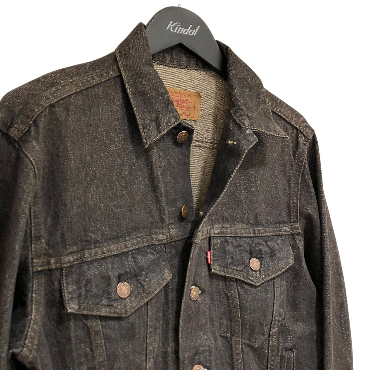 80s Dickies 70506 先染め ブラックデニムジャケット リーバイス