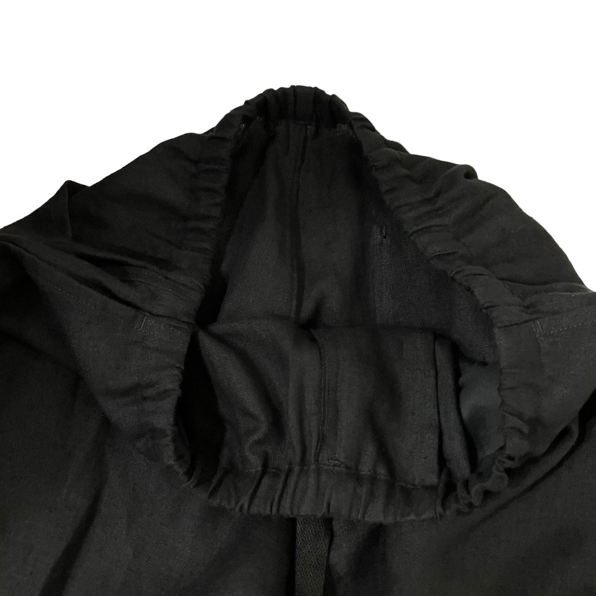 25ss 未使用 コモリ カナパ ドローストリング パンツ ブラック サイズ 2 COMOLI - COMOLI(コモリ) 25SSカナパ ドローストリングパンツ 2