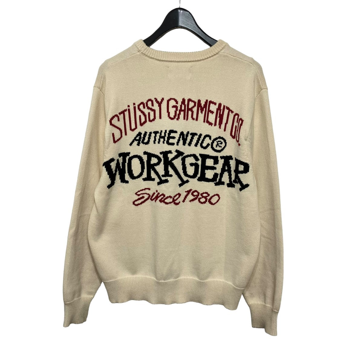 stussy(ステューシー) 23AWauthentic workwear sweaterニット117212 117212 アイボリー サイズ  M｜【公式】カインドオルオンライン ブランド古着・中古通販【kindal】