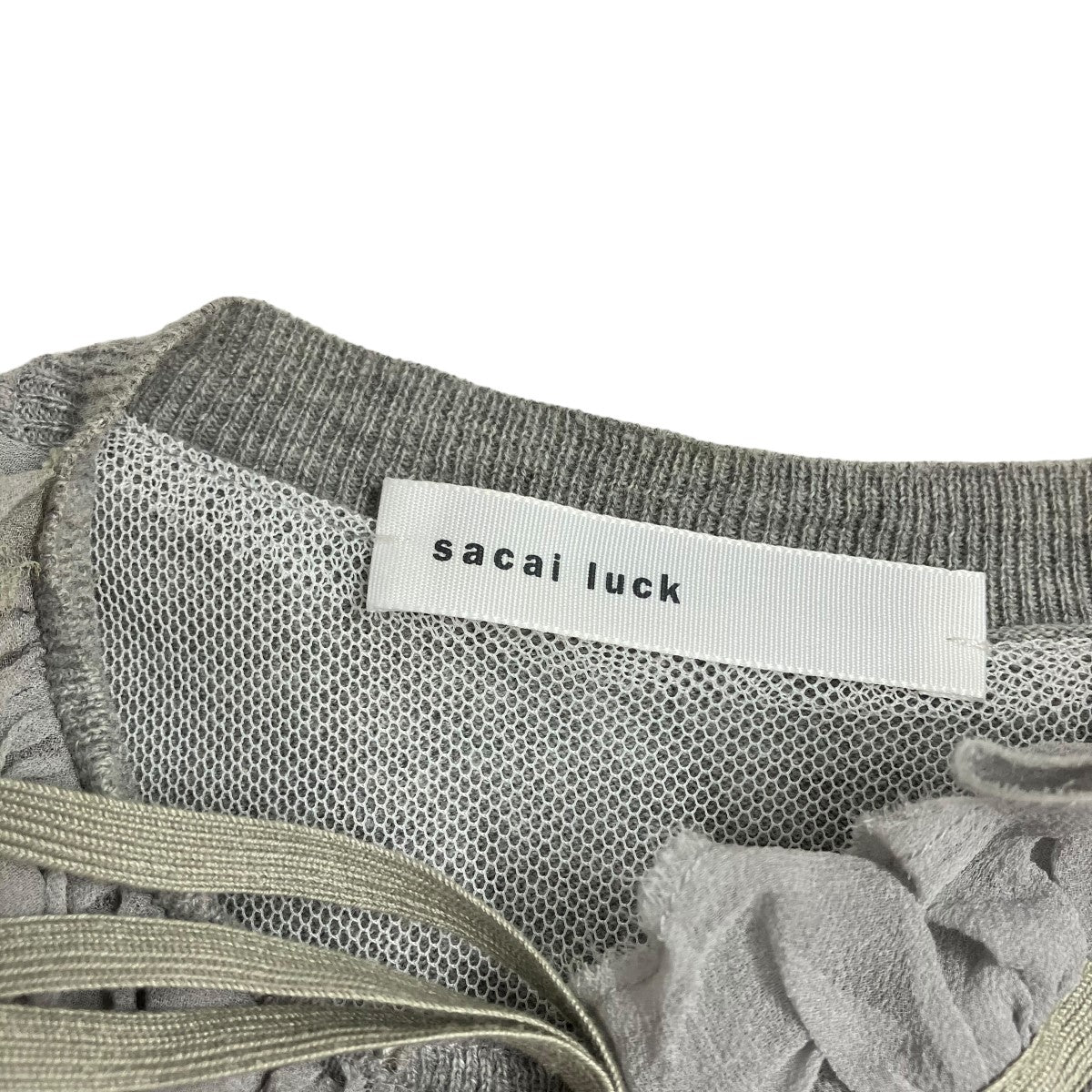 sacai luck(サカイラック) ドッキング半袖ニット11SSLU227 11SSLU227 ...