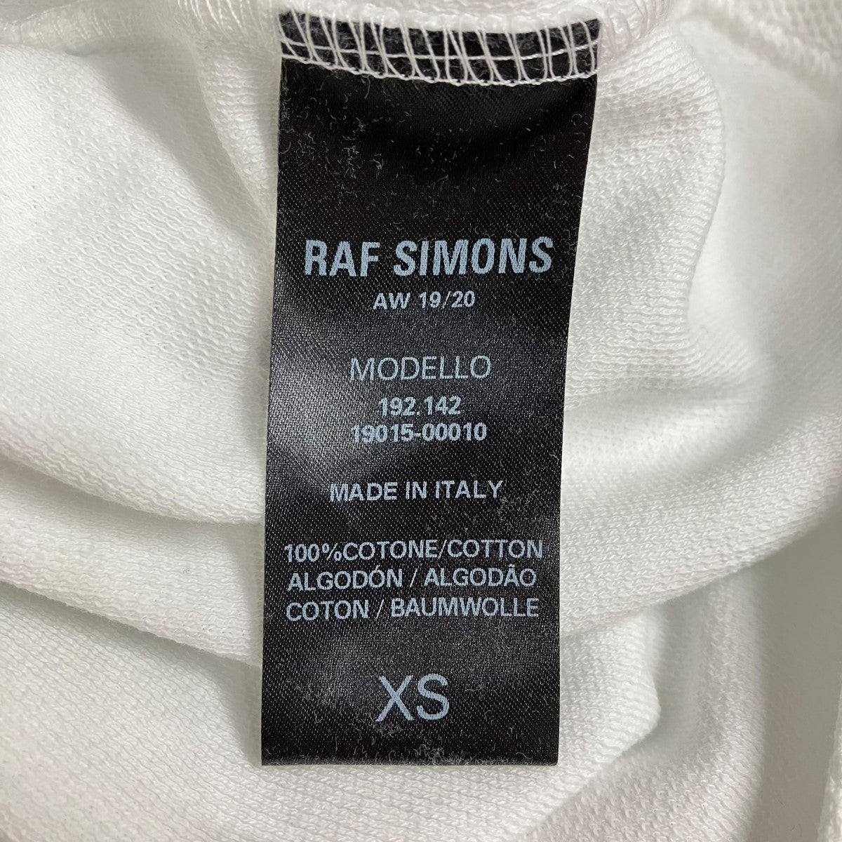 RAF SIMONS(ラフシモンズ) ポロシャツ192-142 192-142 ホワイト サイズ 
