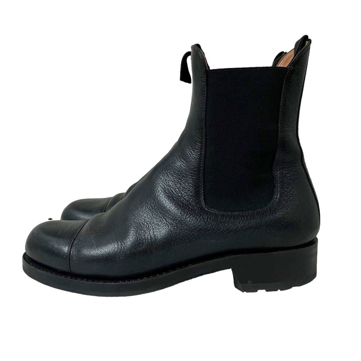 F．LLI Giacometti(フラテッリジャコメッティ) CAP-TOE SIDE GORE BOOTSサイドゴアブーツFG208 FG208  ブラック サイズ 41｜【公式】カインドオルオンライン ブランド古着・中古通販【kindal】