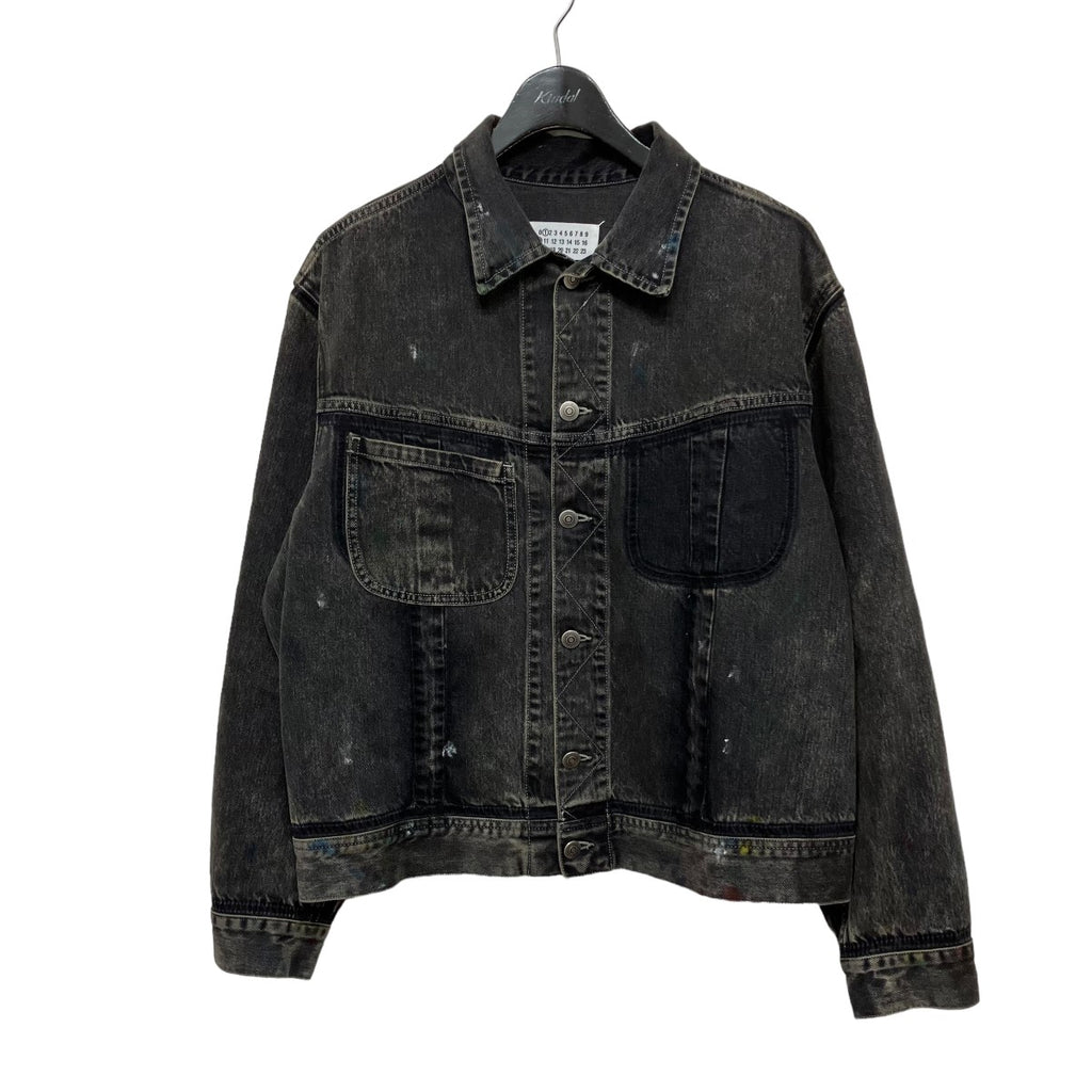Maison Margiela(メゾンマルジェラ) 23AWペイント加工 ブラックデニム 