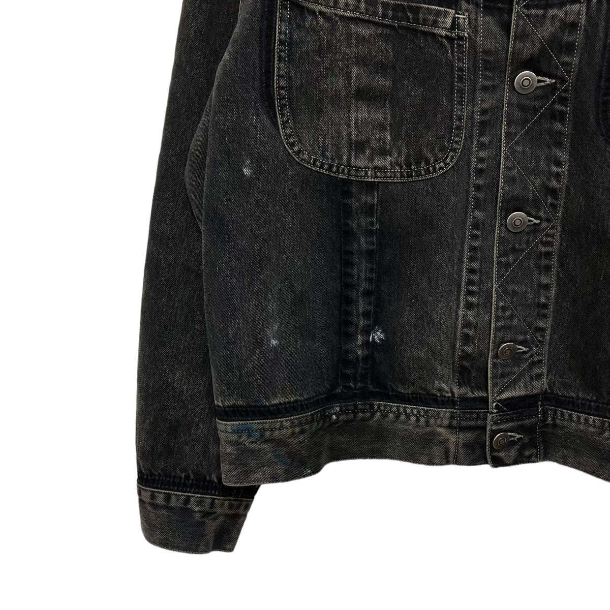 Maison Margiela(メゾンマルジェラ) 23AWペイント加工 ブラックデニム 