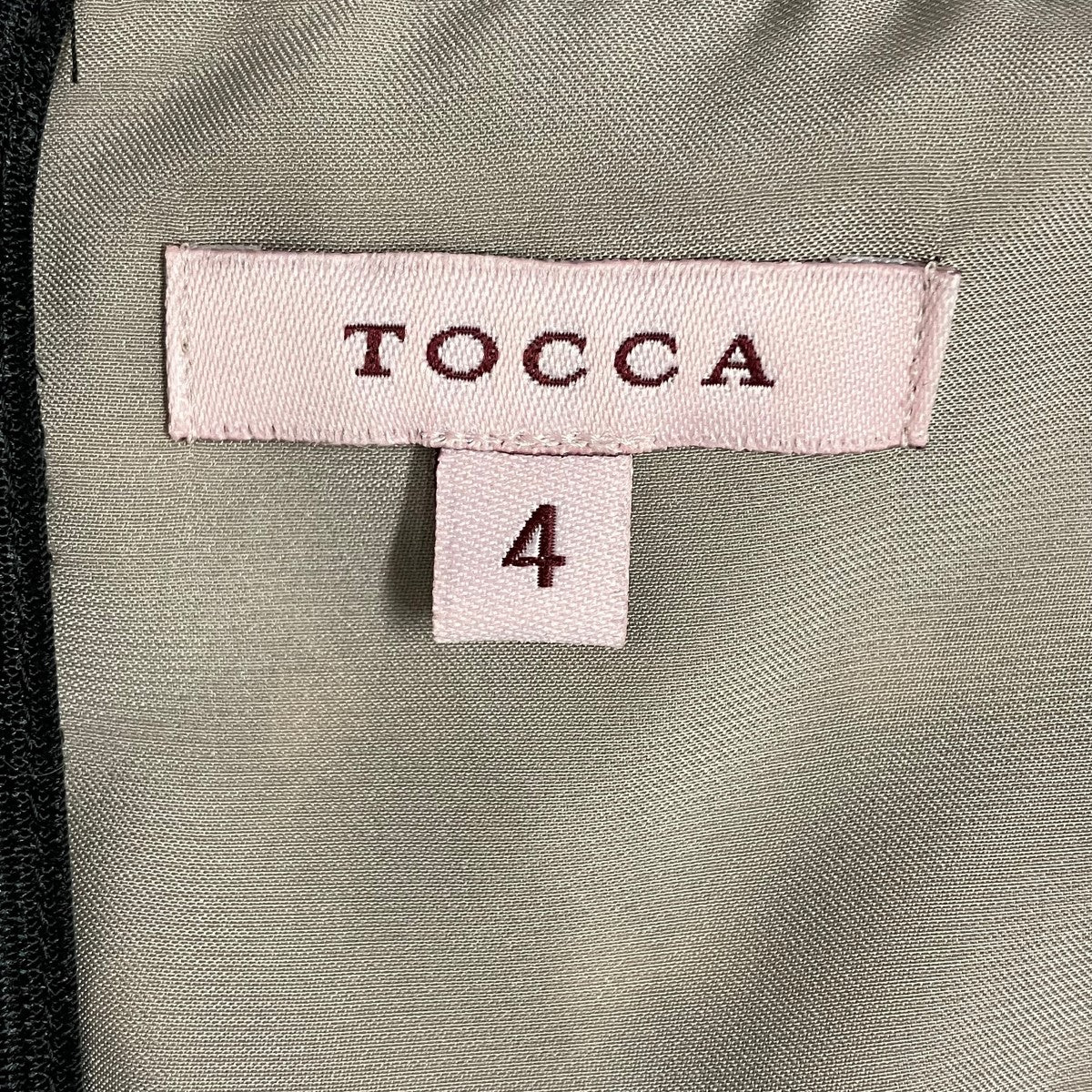 TOCCA(トッカ) ノースリーブワンピース664-5.OP.TO 664-5.OP.TO ブラック×ベージュ サイズ  4｜【公式】カインドオルオンライン ブランド古着・中古通販【kindal】