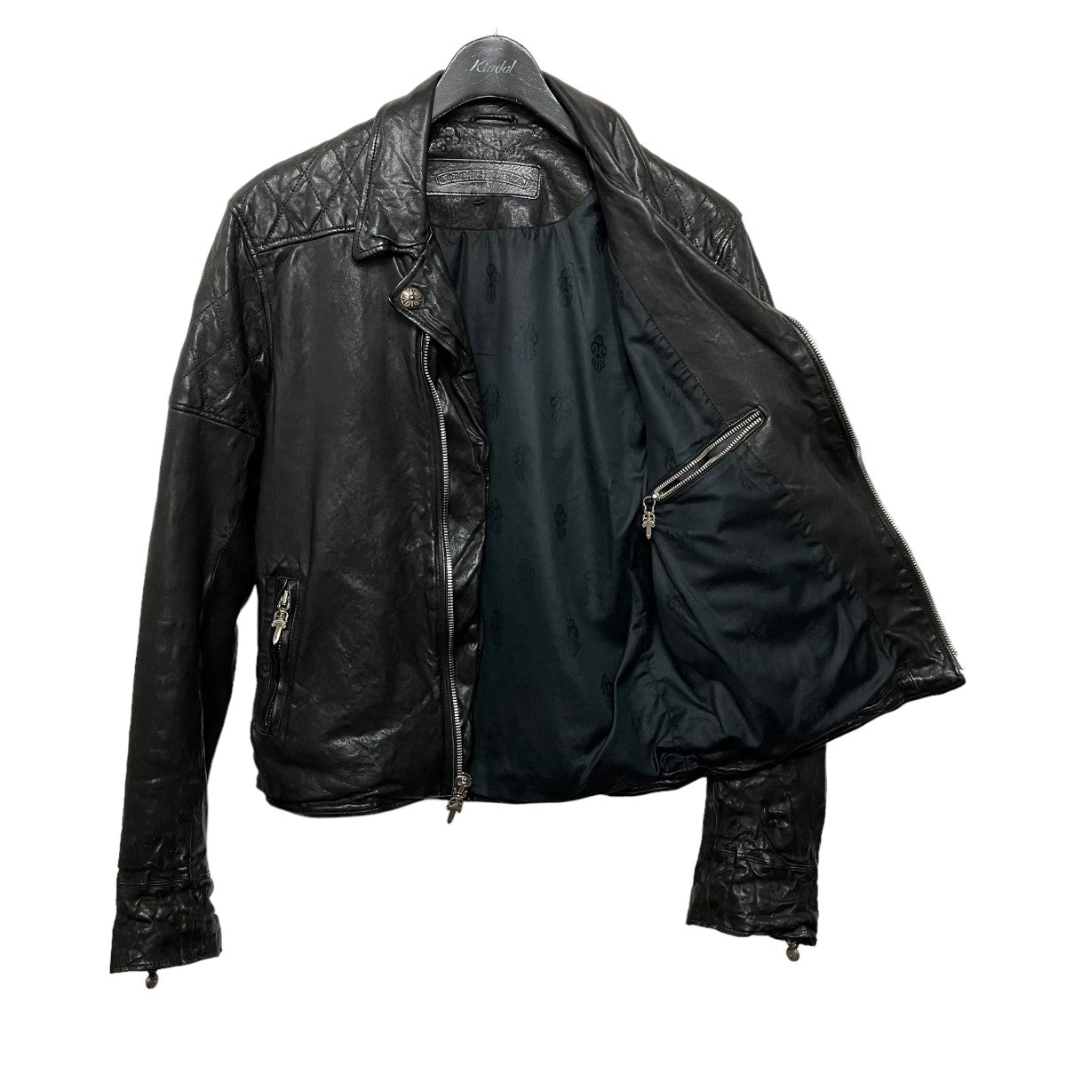 Chrome Hearts コットンライダース Chrome Hearts - クロムハーツ◇ダガージップシングルレザー