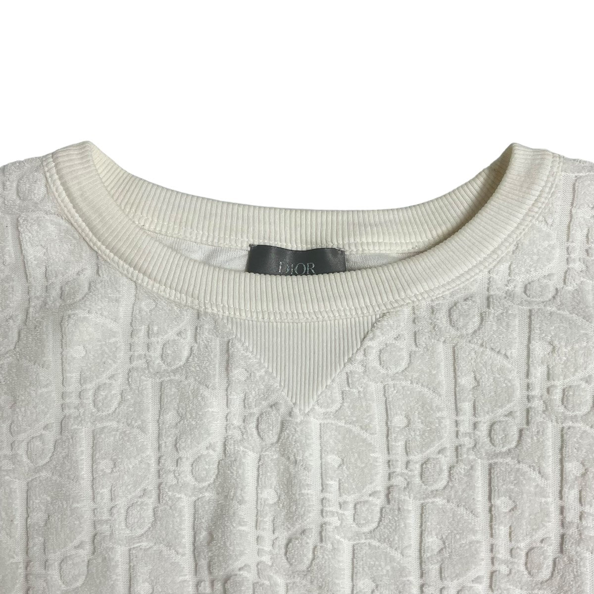 オブリークジャガードパイルTシャツ  113J692A0614