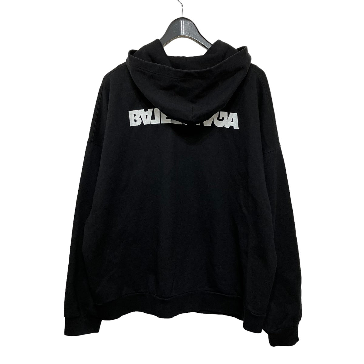 BALENCIAGA(バレンシアガ) 21AWWide Zip-Up Hoodie刺繍ロゴパーカー674719 674719 ブラック サイズ  18｜【公式】カインドオルオンライン ブランド古着・中古通販【kindal】