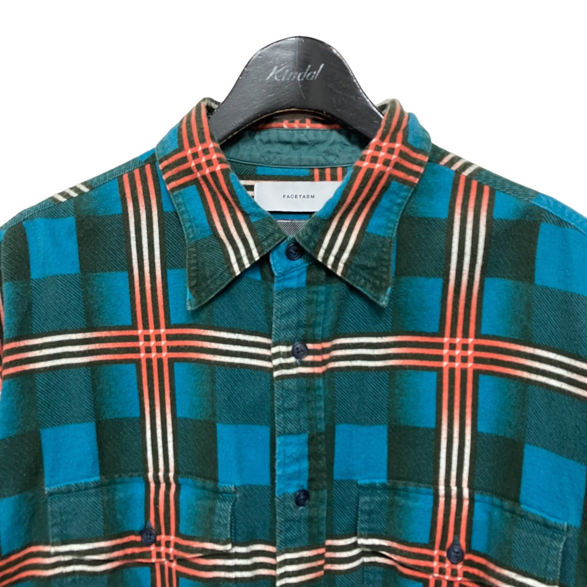 FACETASM(ファセッタズム) FLANNEL CHECK SHIRTチェックシャツPIPPA-SH-M09 PIPPA-SH-M09  グリーン×レッド サイズ 5｜【公式】カインドオルオンライン ブランド古着・中古通販【kindal】