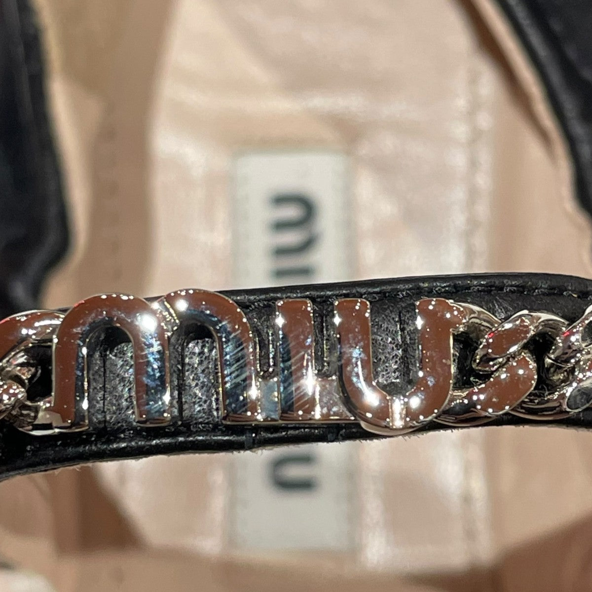 MIU MIU(ミュウミュウ) バレエシューズ5F005C 5F005C ブラック