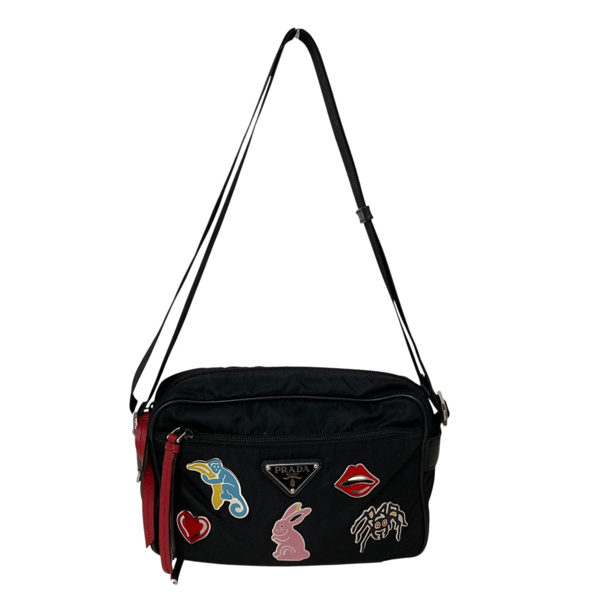 【現行モデル 期間限定出品】プラダ PRADA 巾着ポーチ ナイロン バッグ PRADA プラダ Re-Nylon ポーチ 巾着 1NS369 ブラック : カインドオル