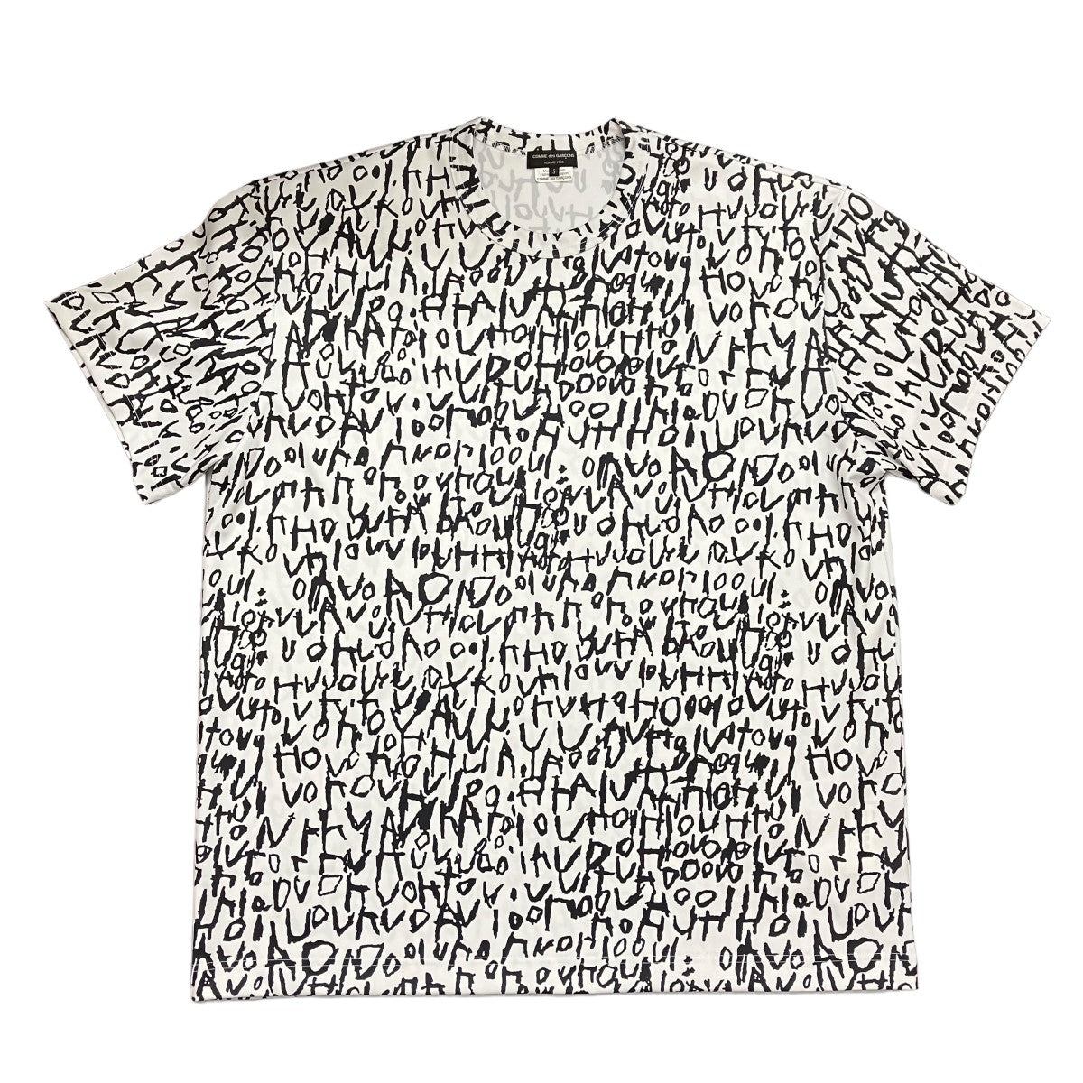 COMME des GARCONS HOMME PLUS 23AWエステル総柄穴あき L S長袖カットソーPL-T028 の古着・中古アイテム