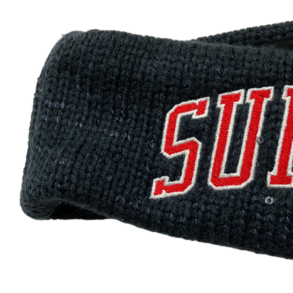 Supreme×New Era(シュプリーム×ニューエラ) 18AWsequin HEAD bandヘアバンド ネイビー メンズ アクセサリー 中古・古着