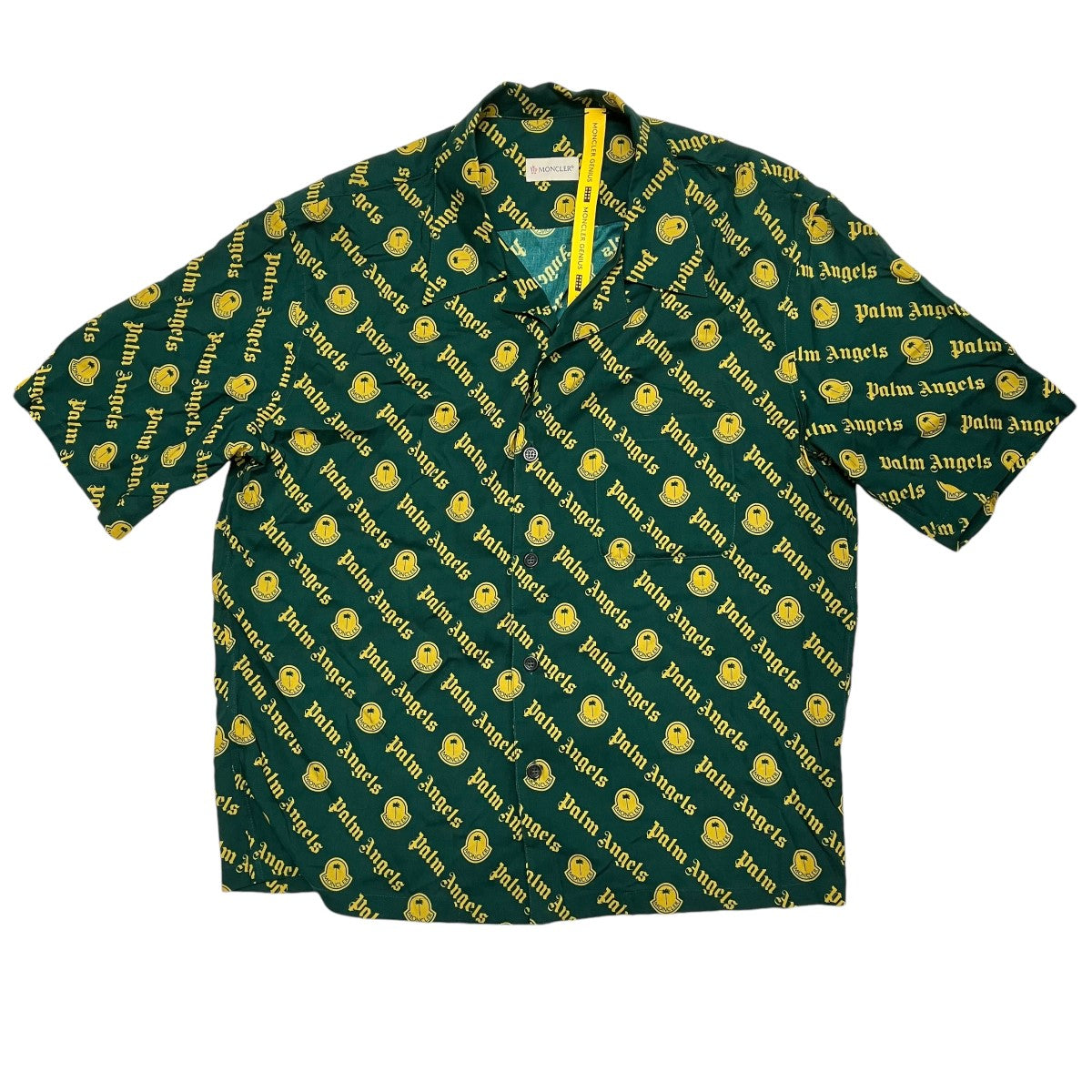MONCLER×Palm Angels CAMICIAオープンカラーシャツH209L2F00002 古着・中古-1枚目のアイテム画像