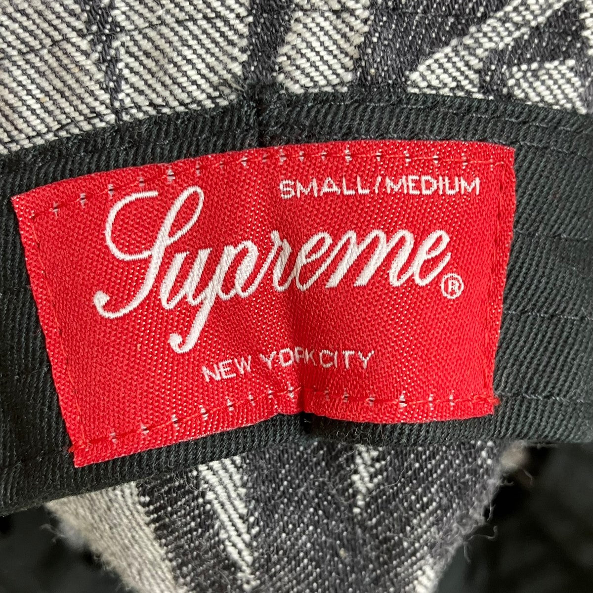 シュプリーム 22SS Fat Tip ジャガードデニム バケットハット M/Ｌ Supreme シュプリーム 22SS Fat Tip Jacquard Denim Hat