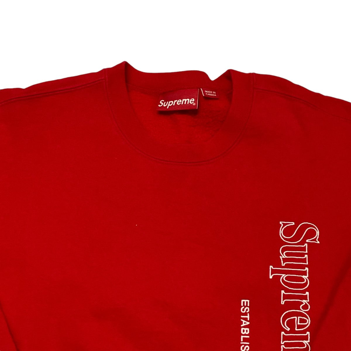 Supreme(シュプリーム) 20AWSide Logo Crewneckトレーナー