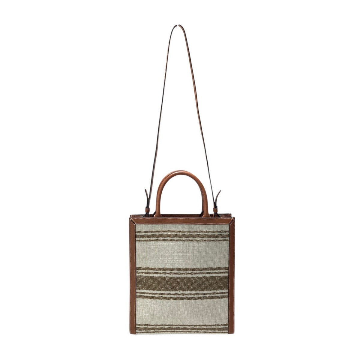 CELINE ジャガードストライプトートバッグ 古着・中古-2枚目のアイテム画像