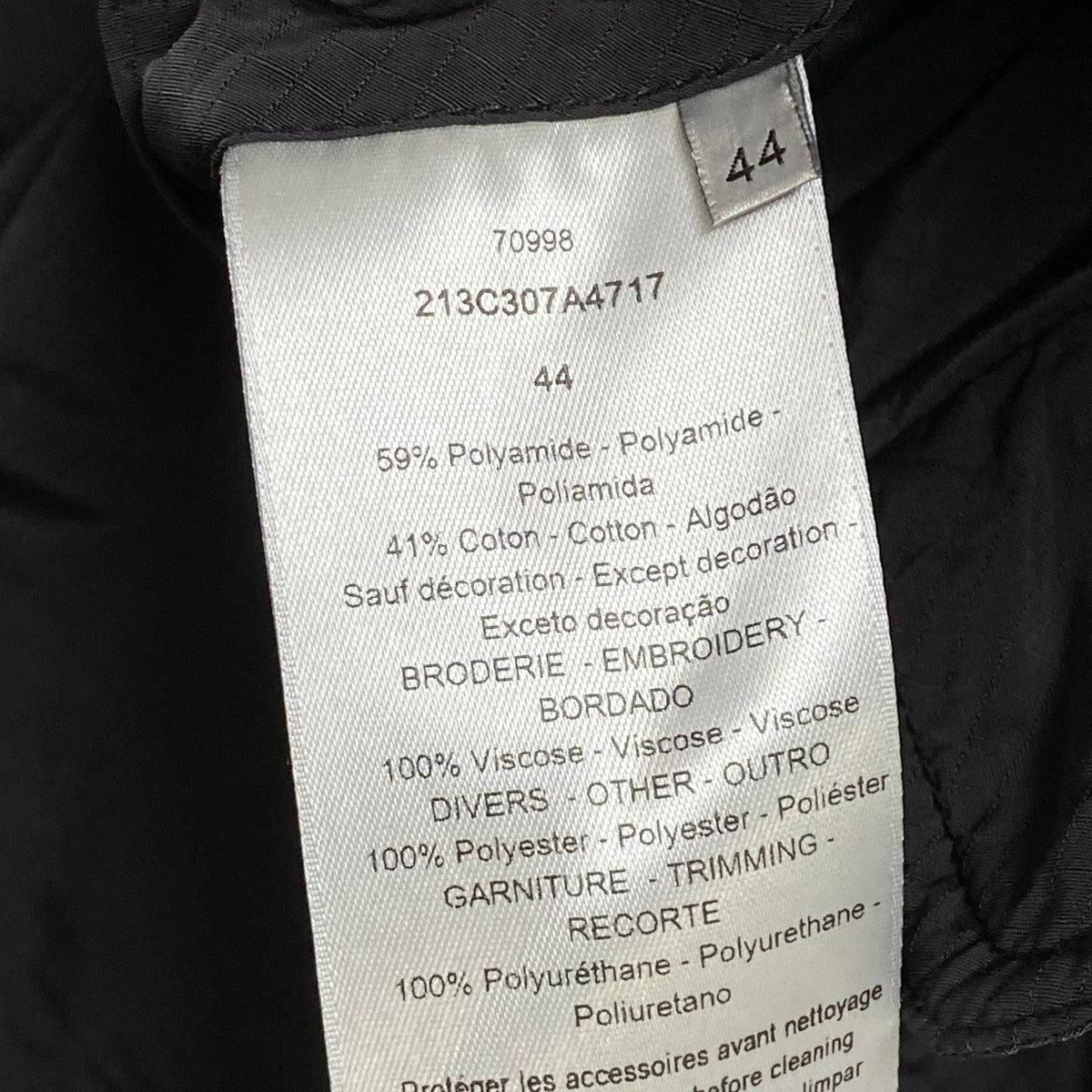 DIOR コート213C307A4717 古着・中古-5枚目のアイテム画像