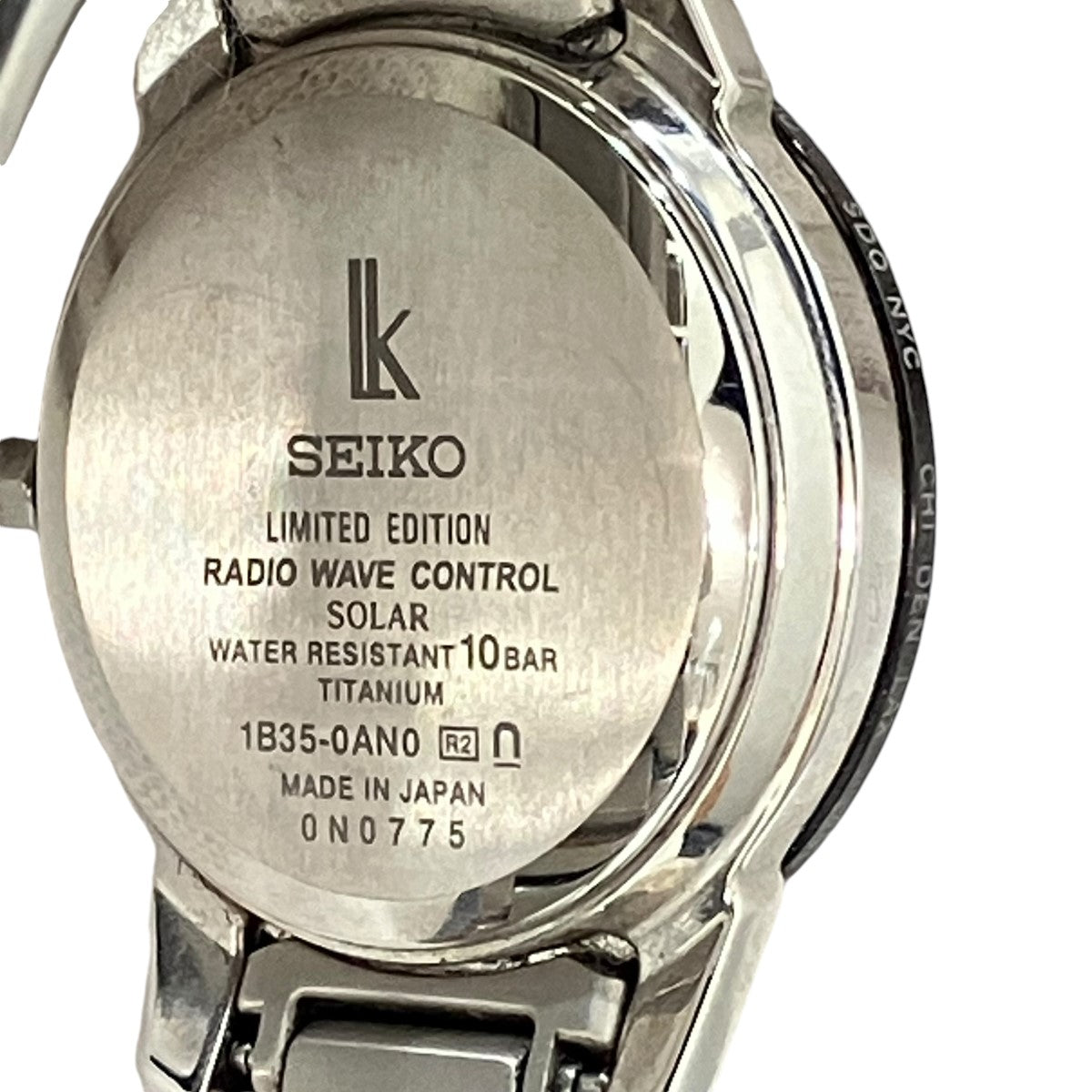 SEIKO(セイコー) ルキア ソーラー デイト腕時計1B35-0AN0