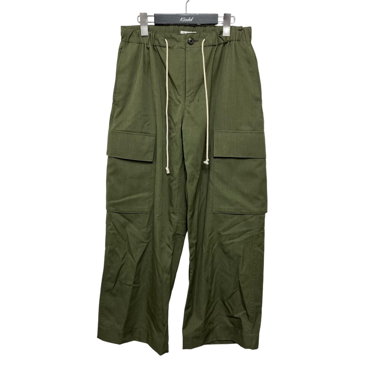 MELANGE WOOL GABARDINE CARGO PANTSパンツ