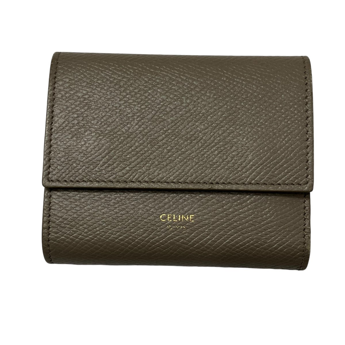 CELINE(セリーヌ) スモールトリフォールドウォレット3つ折り財布 - グレージュ｜【公式】カインドオルオンライン  ブランド古着・中古通販【kindal】