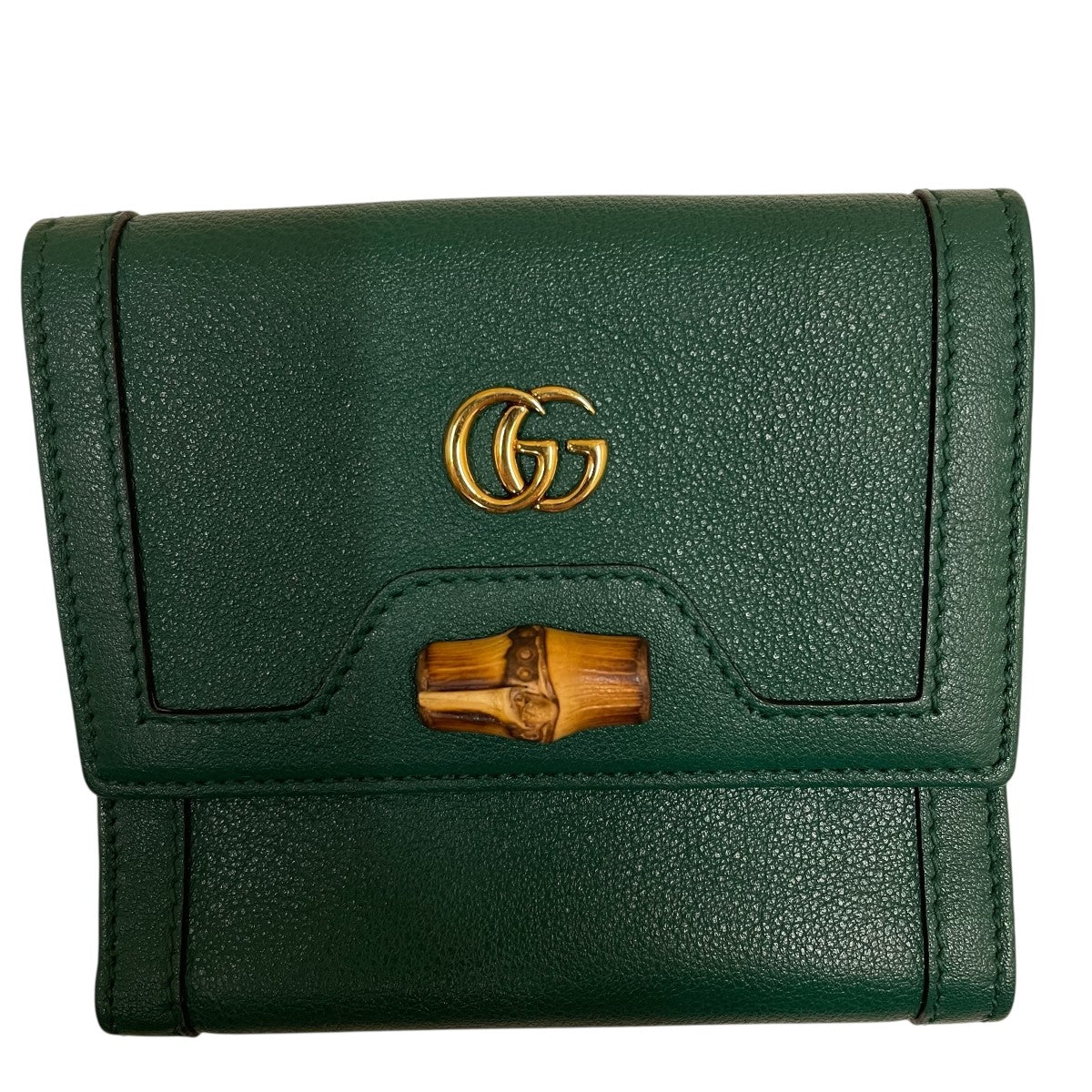 GUCCI グリーンレザー 長財布