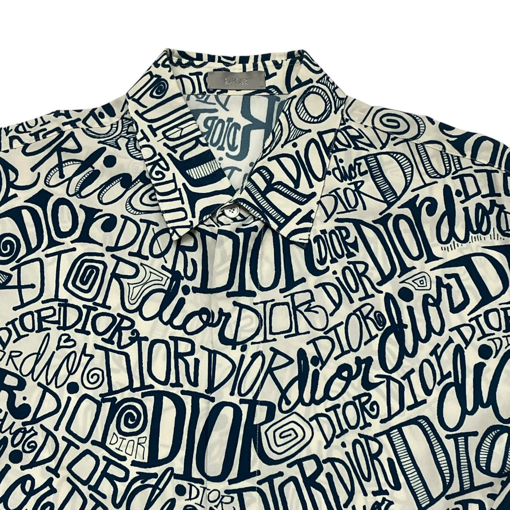 DIOR×Shawn Stussy 総柄シャツ013C502A4935 013C502A4935 ホワイト 