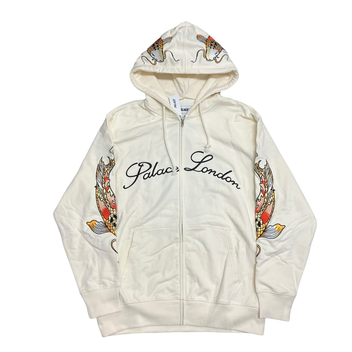 PALACE(パレス) CARP ZIP HOODパーカー アイボリー サイズ XL｜【公式】カインドオルオンライン  ブランド古着・中古通販【kindal】