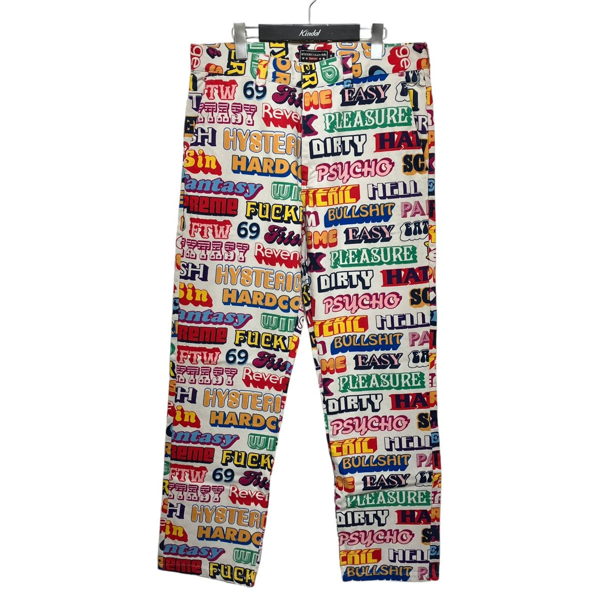 Supreme×Hysteric Glamour 17AWText Work Pantパンツ マルチカラー サイズ  32｜【公式】カインドオルオンライン ブランド古着・中古通販【kindal】