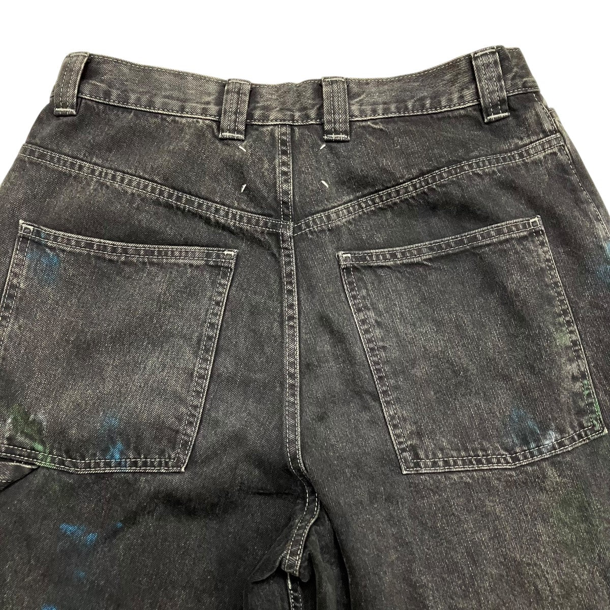 Maison Margiela(メゾンマルジェラ) BLACK PAINTED JEANSデニム
