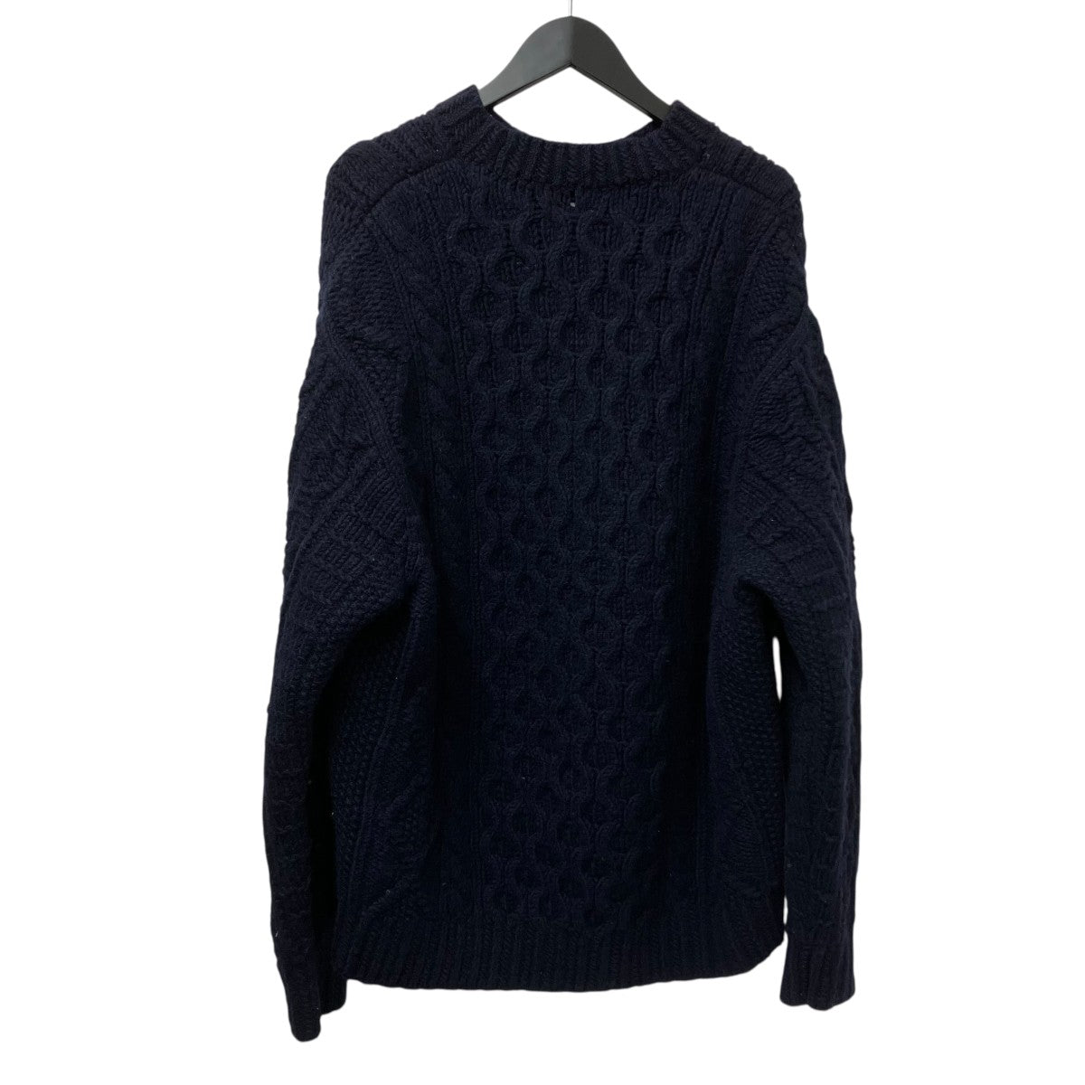 BIIKI BIG ARAN CREW KNITケーブルニット13-224-037