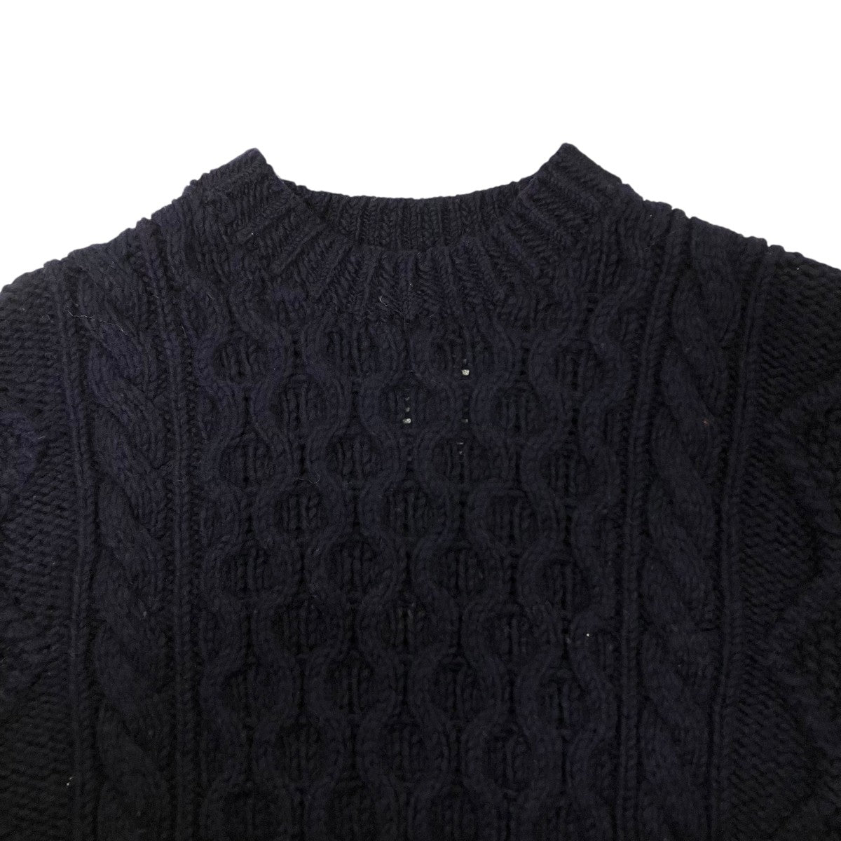 BIIKI BIG ARAN CREW KNITケーブルニット13-224-037