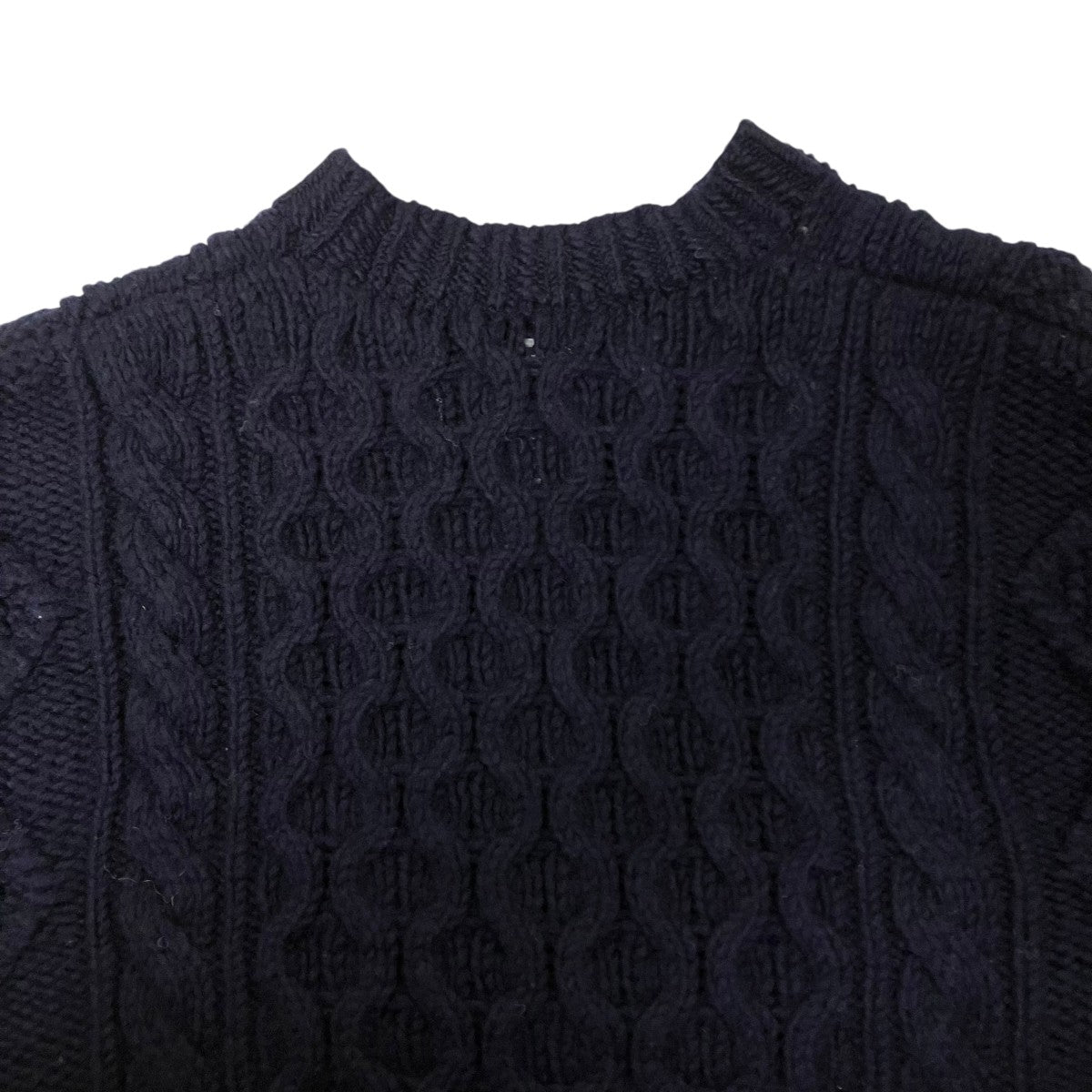 BIIKI BIG ARAN CREW KNITケーブルニット13-224-037