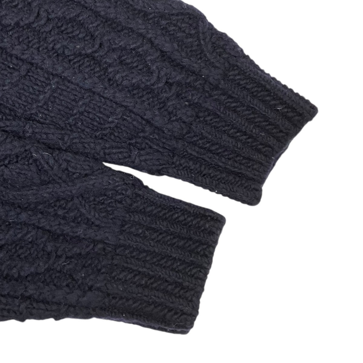 BIIKI BIG ARAN CREW KNITケーブルニット13-224-037