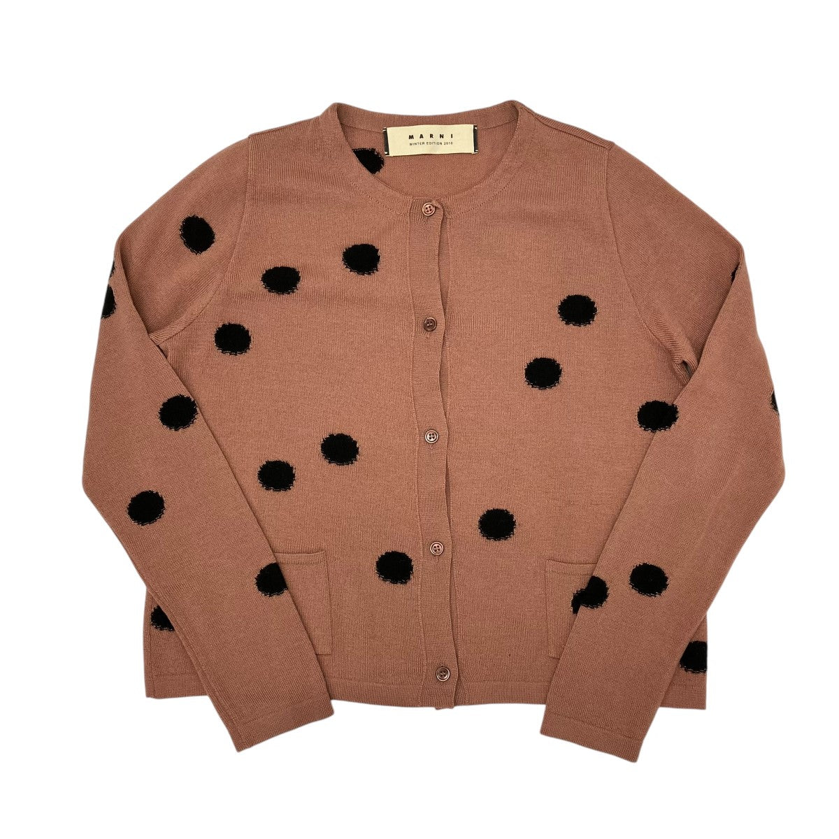 【値下げ】MARNI 22AW ドッキングノースリーブブラウス TTMA0101FQ UTV902 ベージュ×ネイビー サイズ：36 (中目黒店) MARNI(マルニ) 22AWドッキングノースリーブブラウスTTMA0101FQ