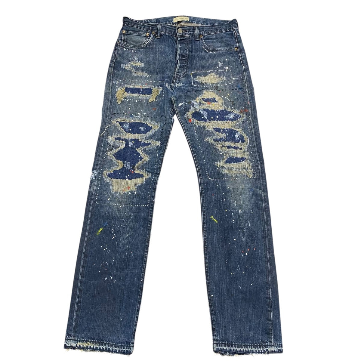 INNOCENCE NYC(イノセンス ニューヨーク) Stitch Paint Denim PantsデニムパンツINSTDM01 INSTDM01  インディゴ サイズ 33｜【公式】カインドオルオンライン ブランド古着・中古通販【kindal】